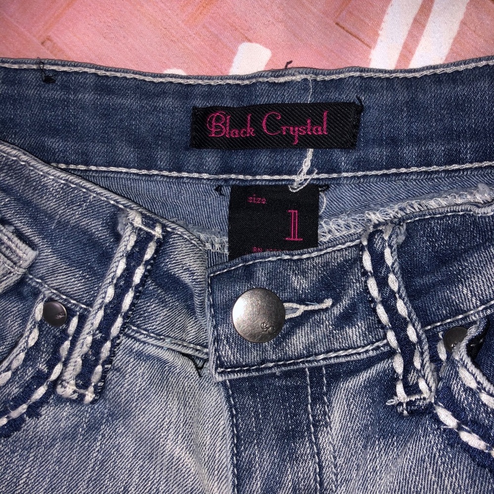 Black Crystal Jeans - Picture 3 of 4
